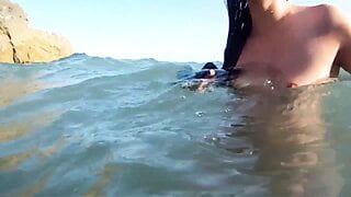 Megan has natural tits and loves giving Blowjob and fucking